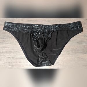 Black Shiny Men's Bikini
